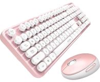 Mofii Zestaw bezprzewodowy Sweet 2.4G biało-różowy SMK-623387AG WP - 1102820 - zdjęcie 2